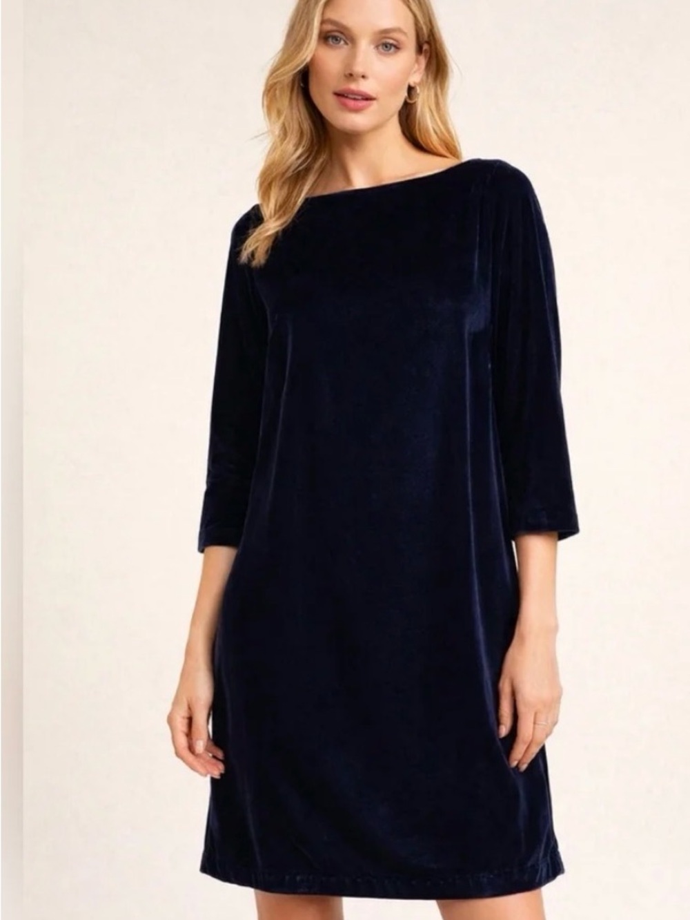 Banana Republic Navy Velvet Shift Dress —NWOT - size 4